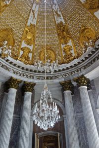 Just the vestibule and its chandelier