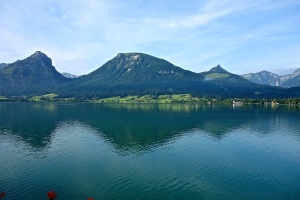 Woke up to this view Monday, had to say goodbye and get going to Salzburg.
